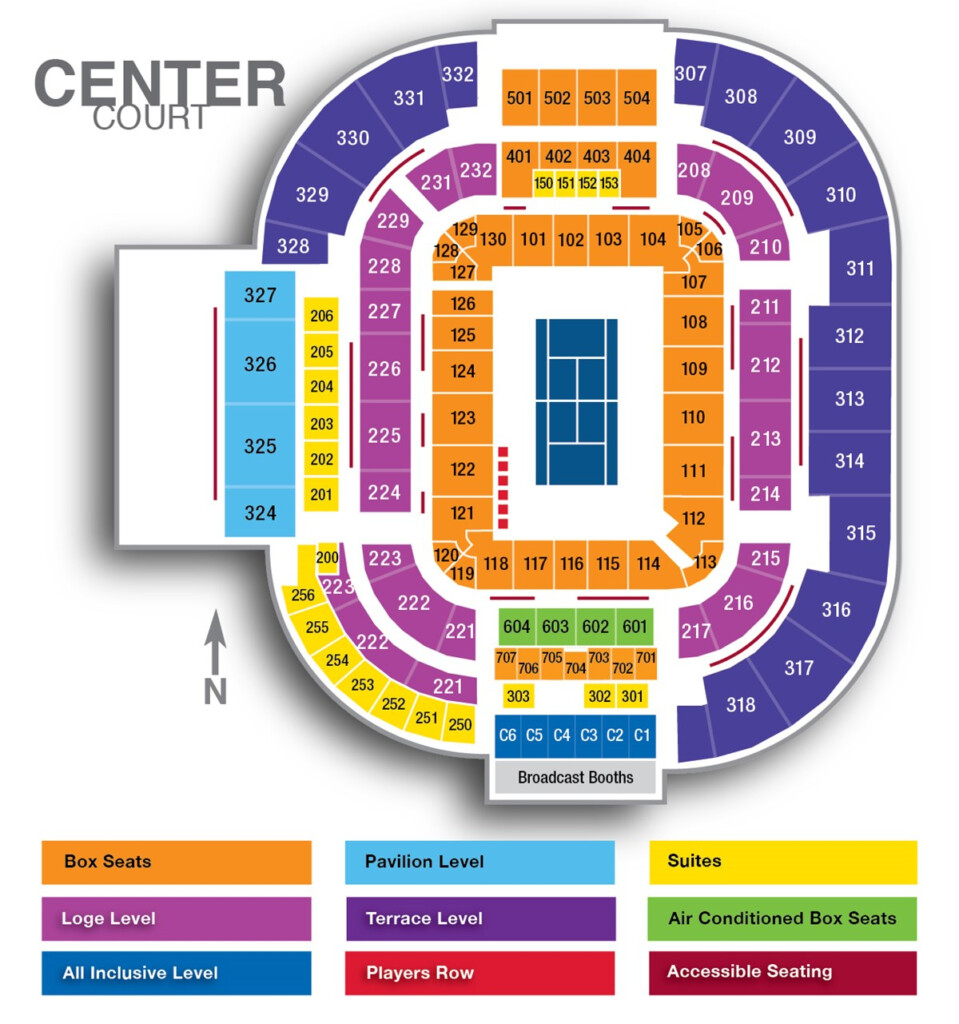 Center Court Center Court Map Western Southern Open