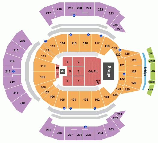 Chase Center Seating Chart Maps San Francisco