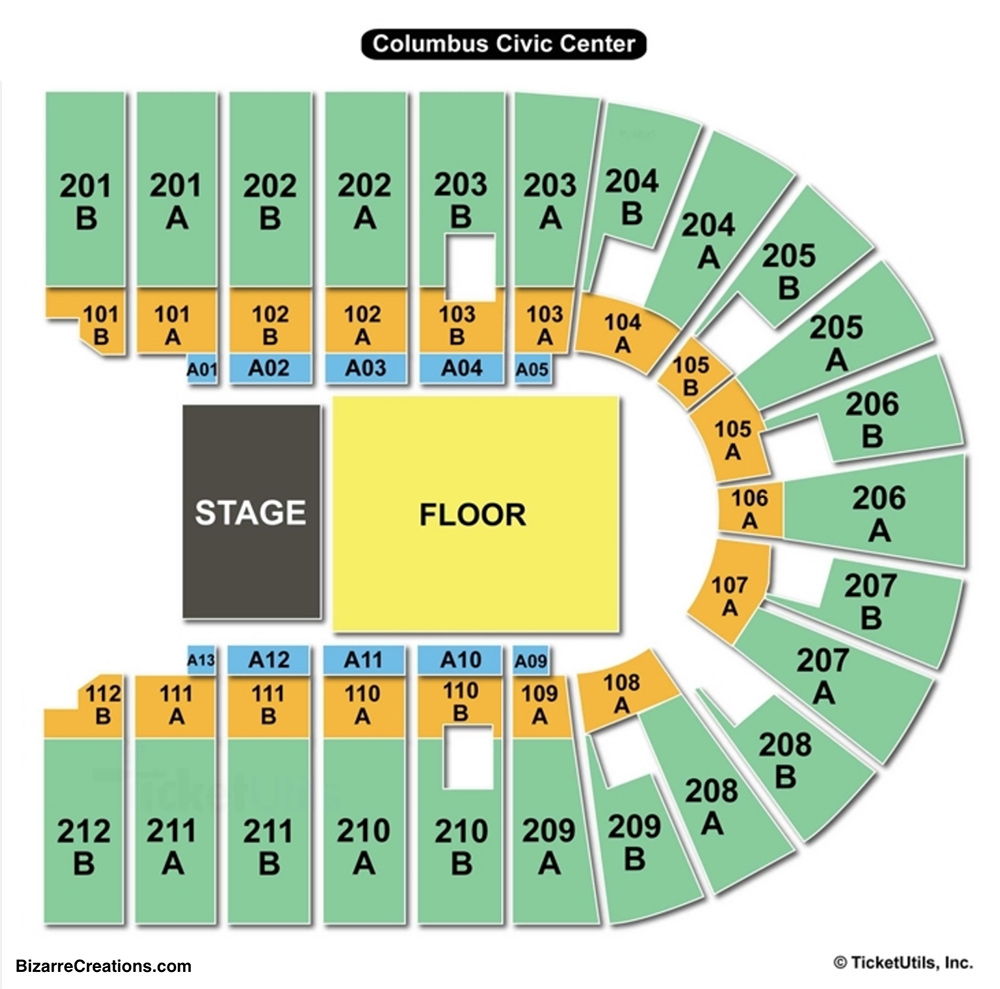 Columbus Civic Center Seating Chart Seating Charts Tickets