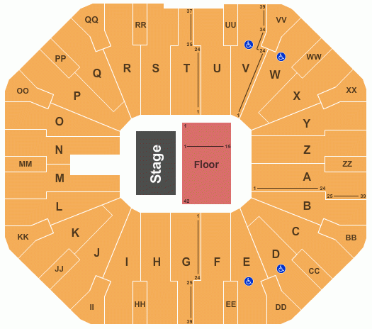 Don Haskins Center Seating Chart View