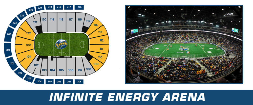 Infinite Energy Seating Chart With Seat Numbers