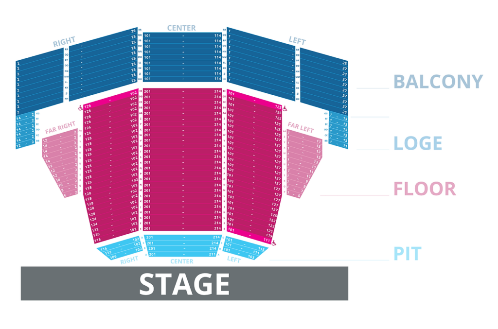 Lima Civic Center Seating Map