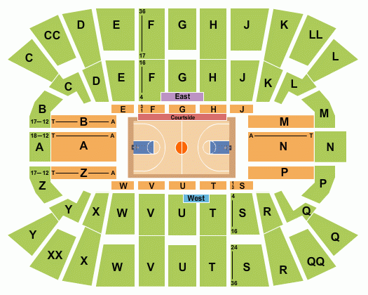 Mullins Center Seating Chart Amherst