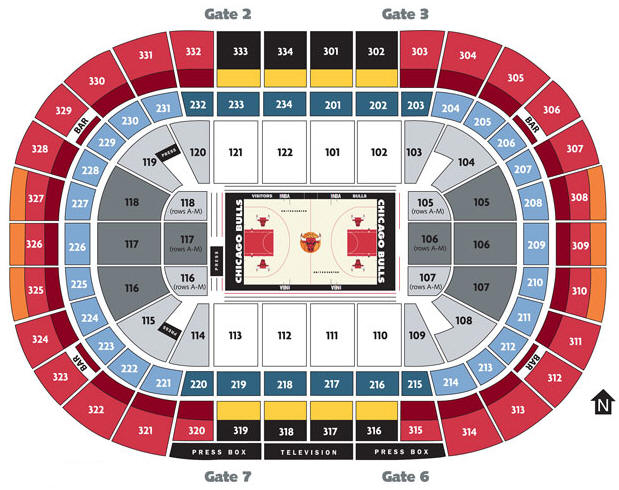 NBA Basketball Arenas Chicago Bulls Home Arena United Center