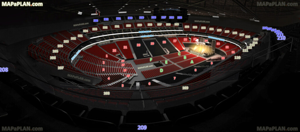 Prudential Center Newark Arena Seat And Row Numbers Detailed Seating 