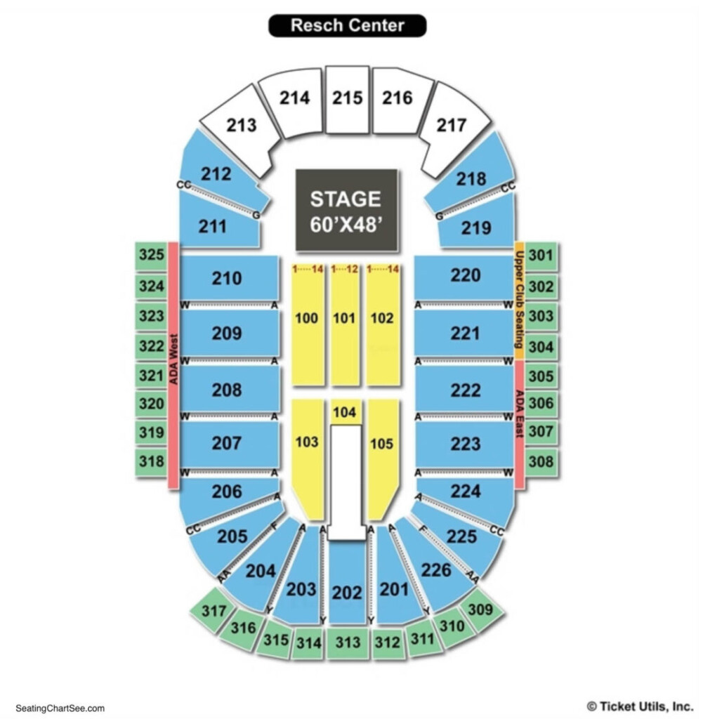 Resch Center Seating Chart Seating Charts Tickets
