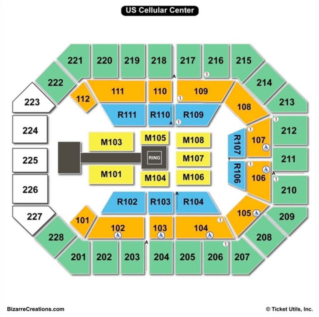 US Cellular Center Seating Chart Seating Charts Tickets